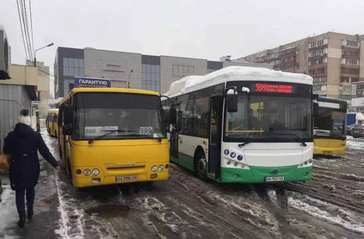 В Киеве на маршрут вышел первый автобус на электротяге