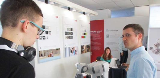 Робот и розетки привезла в Одессу компания АВВ Электроника-и-энергетика-2019-АВВ