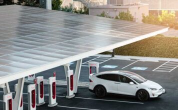 Электроблюз-Тесла-Supercharger-виэ