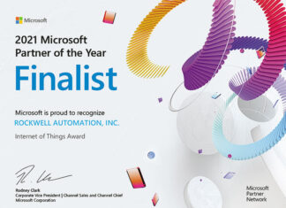 Электроблюз-Rockwell-Automation-Microsoft-Internet-of-Things-Partner-of-the-Year-2021