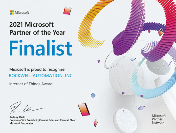 Электроблюз-Rockwell-Automation-Microsoft-Internet-of-Things-Partner-of-the-Year-2021